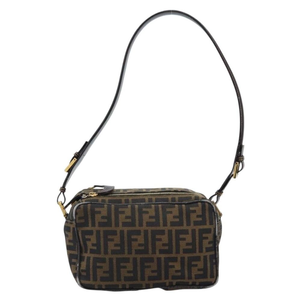 Fendi Zucca Shoulder Bag Brown